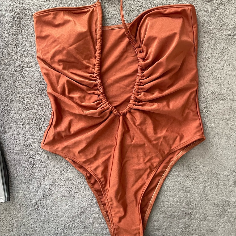 Burnt Orange Sexy One-Piece